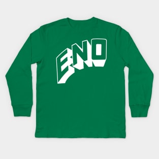 Eno (white) Kids Long Sleeve T-Shirt